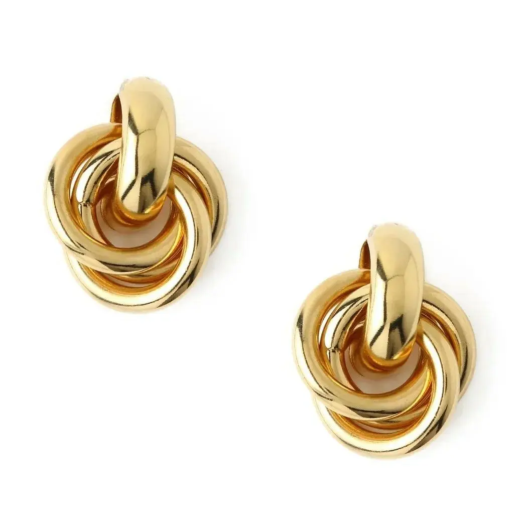 Interlocking Knot Stud Earrings (316L Stainless Steel)
