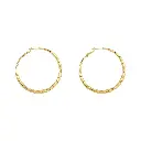 Twisted Large Hoop Earrings (316L Stainless Steel)