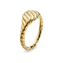 Twisted Croissant Band Ring (316L Stainless Steel)