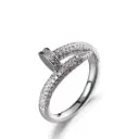 Pave-Set Nail Wrap Ring (Brass)