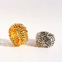 Mesh Chain Wide Band Ring (Brass)