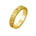 Hammered Texture Band Ring (Brass)