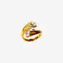 Double Star Crossover Ring (316L Stainless Steel)