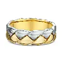 Two-Tone Woven Band Ring (316L Stainless Steel)